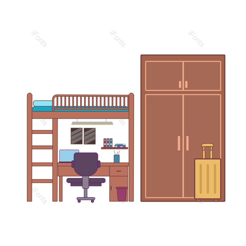 校园图片,简单元素,手绘PNG,免抠素材